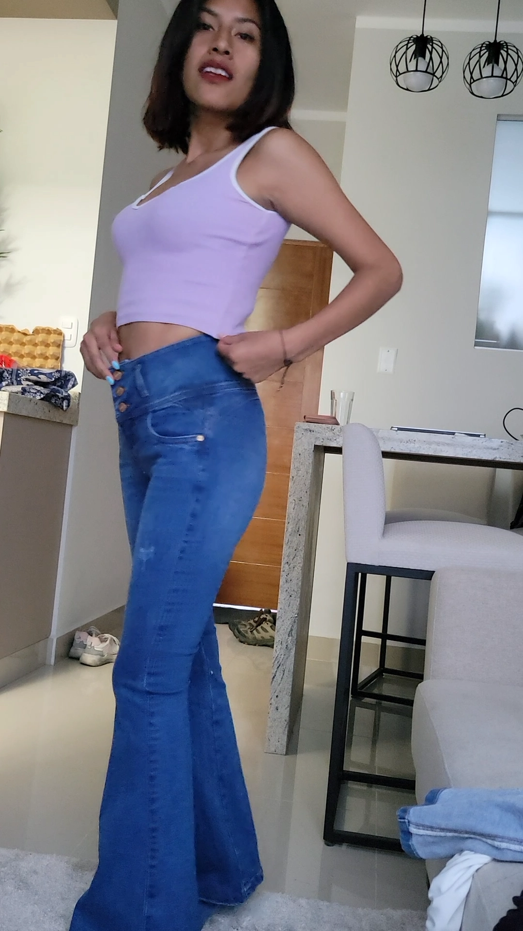 Tight Jeans & Crop Top