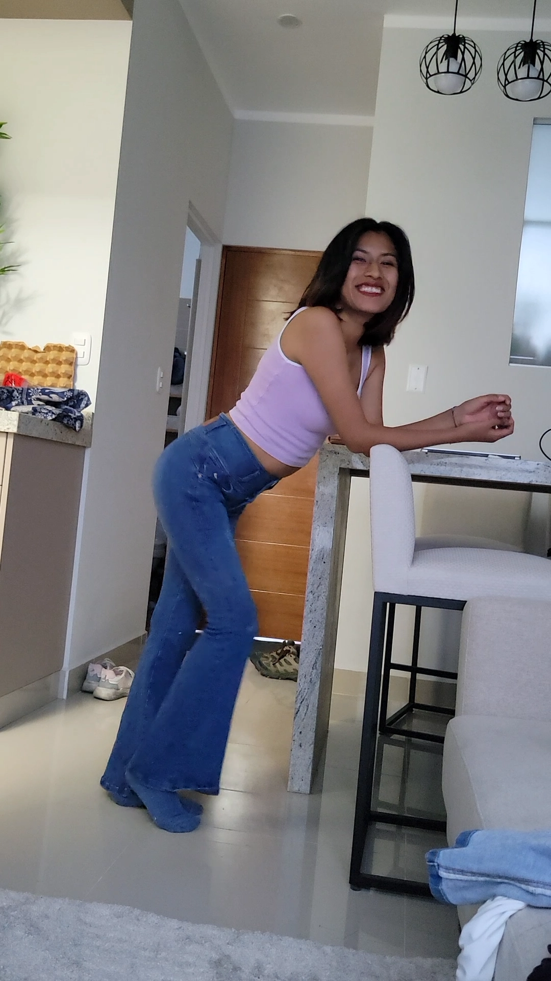 Tight Jeans & Crop Top